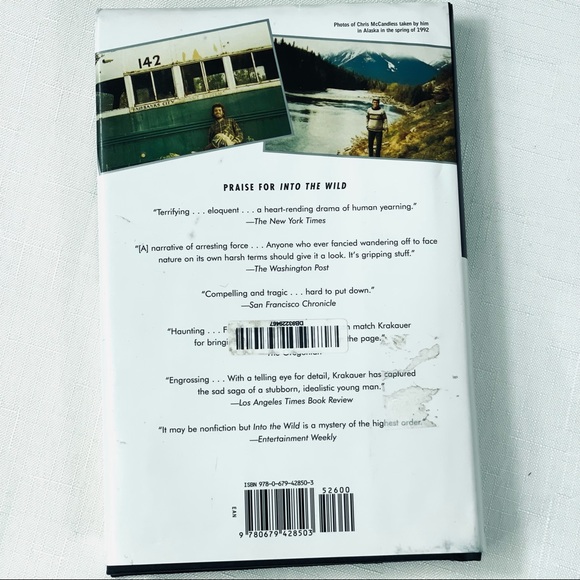 HARDCOVER BOOK  Into The Wild by Jon Krakauer college read, beach book escape - Picture 2 of 5